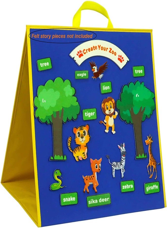 Jiareet Foldable Flannel Board Quiet Book for Kids - Freestanding Felt Board for Toddlers & Preschoolers - Travel Toys for Boys & Girls - Image 1